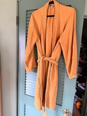 Parachute Mustard Waffle Cotton Robe